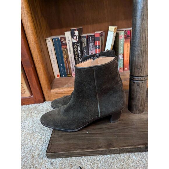 Via Spiga Womens Suede Zip Up Ankle Booties Boots Brown Size 9 - Picture 4 of 7